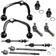 10-Piece Kit Front, Driver and Passenger Side, Inner and Outer, Upper and Lower Suspension Kit, Includes (2) Ball Joint, (2) Control Arm, (2) Sway Bar Link, and (4) Tie Rod End