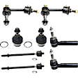 8-Piece Kit Front Suspension Kit, Includes (2) Ball Joint, (2) Sway Bar Link, and (4) Tie Rod End