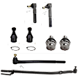 8-Piece Kit Front, Driver and Passenger Side Suspension Kit, Includes (4) Ball Joint and (4) Tie Rod End