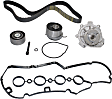 2015 Chevrolet Sonic - 2-Piece Kit Timing Belt Kit, GAS, Interference engine application, Water Pump Included, 1.8L 4Cyl,  Includes (1) Timing Belt Kit and (1) Valve Cover Gasket