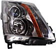3-Piece Kit Driver and Passenger Side Halogen Headlight, With bulb(s), OE Replacement, Exc. V Model, Includes (1) Bumper Cover and (2) Headlight