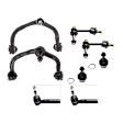 8-Piece Kit Front Suspension Kit, Includes (2) Ball Joint, (2) Control Arm, (2) Sway Bar Link, and (2) Tie Rod End