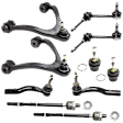 2008 Ford Crown Victoria - 10-Piece Kit Front Suspension Kit, Includes (2) Ball Joint, (2) Control Arm, (2) Sway Bar Link, and (4) Tie Rod End