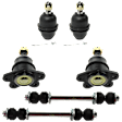6-Piece Kit Front Suspension Kit, Includes (4) Ball Joint and (2) Sway Bar Link