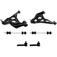 6-Piece Kit Front Suspension Kit, Includes (2) Control Arm, (2) Sway Bar Link, and (2) Tie Rod End