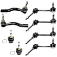 8-Piece Kit Front Suspension Kit, Includes (2) Ball Joint, (4) Sway Bar Link, and (2) Tie Rod End