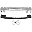 3-Piece Kit Front, Driver and Passenger Side Bumper Chrome, Includes (1) Bumper, (1) Bumper Cover and (1) Fog Light