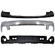 3-Piece Kit, Front, Driver and Passenger Side Bumper, Chrome, Includes (1) Bumper, (1) Bumper Cover, and (1) Valance
