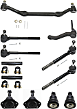 12-Piece Kit Front Suspension Kit, Includes (4) Tie Rod End, (2) Tie Rod Adjusting Sleeve, (1) Center Link, (1) Idler Arm and (4) Ball Joint