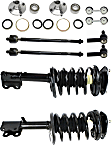 10-Piece Kit Front, Driver and Passenger Side Suspension Kit, Includes (2) Loaded Strut, (2) Sway Bar Link, (4) Tie Rod End, and (2) Wheel Hub