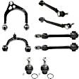 8-Piece Kit Front, Driver and Passenger Side, Upper and Lower, Forward and Rearward Control Arm Kit, Includes (2) Ball Joint and (6) Control Arm