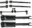 8-Piece Kit Suspension Kit, Includes (2) Sway Bar Link, (4) Tie Rod End and (2) Shock Absorber and Strut Assembly