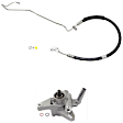 2-Piece Kit Power Steering Pump 3.2L, 6Cyl Without Pulley, Without Reservoir Includes (1) Power Steering Pressure Line Hose Assembly, (1) Power Steering Pump