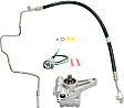 2008 Honda Pilot - 3-Piece Kit Power Steering Pump, 3.5L 6Cyl, Without Reservoir, Without Pulley,  Includes (1) Connectors, (1) Power Steering Pressure Line Hose Assembly, (1) Power Steering Pump