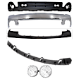 5-Piece Kit Front Bumper Chrome, Includes (1) Bumper, (1) Bumper Cover, (1) Valance, (1) Bumper Bracket and (1) Fog Light