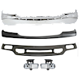 5-Piece Kit, Front Bumper, Chrome, Includes (1) Bumper, (1) Bumper Trim, (2) Fog Light, and (1) Valance
