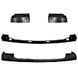 4-Piece Kit, Front, Upper Primed Bumper Cover, Includes (1) Bumper Bracket, (1) Bumper Cover, and (2) Bumper Retainer
