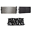 3-Piece Kit A/C Condenser, 3.8L, 6Cyl, Includes (1) A/C Condenser, (1) Cooling Fan Assembly and (1) Radiator