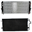 2-Piece Kit A/C Condenser, includes (1) A/C Condenser and (1) Radiator, 4.6L Eng., 8 Cyl.