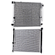 2004 Cadillac SRX - 2-Piece Kit A/C Condenser, 4.6L 8Cyl,  Includes (1) A/C Condenser and (1) Radiator