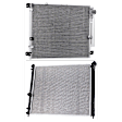 2-Piece Kit A/C Condenser, includes (1) A/C Condenser and (1) Radiator, 4.6L Eng., 8 Cyl.