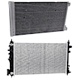 2-Piece Kit A/C Condenser, includes (1) A/C Condenser and (1) Radiator, 2.0L Eng., 4 Cyl.