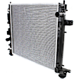 2-Piece Kit A/C Condenser, includes (1) A/C Condenser and (1) Radiator, 2.5L Eng., 4 Cyl.