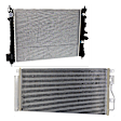 2-Piece Kit A/C Condenser, includes (1) A/C Condenser and (1) Radiator, 1.4L Eng., 4 Cyl.