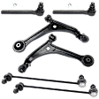 6-Piece Kit Front Suspension Kit, Includes (2) Control Arm, (2) Sway Bar Link, and (2) Tie Rod End