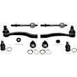 8-Piece Kit Front, Driver and Passenger Side Suspension Kit, Includes (4) Ball Joint and (4) Tie Rod End