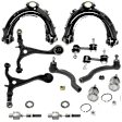 12-Piece Kit, Front, Driver And Passenger Side Suspension Kit, Includes Ball Joint, Control Arm, Sway Bar Link, And Tie Rod End