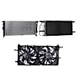 2009 Chevrolet Uplander - 3-Piece Kit A/C Condenser, 3.9L 6Cyl,  Includes (1) A/C Condenser, (2) Cooling Fan Assembly, and (1) Radiator