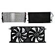 3-Piece Kit A/C Condenser, 4.6L, 8Cyl, Includes (1) A/C Condenser, (1) Cooling Fan Assembly and (1) Radiator
