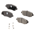 4-Wheel Set Front and Rear Brake Disc and Pad Kit, Cross-drilled and Slotted, 5 Lugs, Ceramic, Pro-Line Series