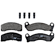 KIT-072924-1014 2-Wheel Set Front Brake Disc and Pad Kit, Plain Surface 5 Lugs 281.69 mm Semi-metallic, Includes (2) Brake Disc and (1) Brake Pad Set