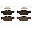 1998 BMW Z3 - 2-Wheel Set Front Brake Disc and Pad Kit, Plain Surface 5 Lugs 286 mm Ceramic, Includes (2) Brake Disc and (1) Brake Pad Set