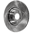 KIT-072924-1101 2-Wheel Set Front Brake Disc and Pad Kit, Plain Surface 5 Lugs 299.97 mm Ceramic, Includes (2) Brake Disc and (1) Brake Pad Set