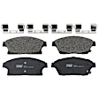 KIT-072924-113 2-Wheel Set Front Brake Disc and Pad Kit, Plain Surface 5 Lugs 299.97 mm Semi-metallic, Includes (1) Brake Pad Set and (2) Brake Disc
