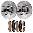 KIT-072924-1224 2-Wheel Set Front Brake Disc and Pad Kit, Plain Surface 5 Lugs 308 mm Ceramic RWD, Includes (1) Brake Pad Set and (2) Brake Disc
