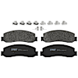 KIT-072924-1430 2-Wheel Set Front Brake Disc and Pad Kit, Cross-drilled and Slotted 10 Lugs 369 mm Semi-metallic, Includes (1) Brake Pad Set and (2) Brake Disc