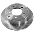 2008 Chrysler Sebring - 2-Wheel Set Rear Brake Disc and Pad Kit, Plain Surface, 5 Lugs, 262.13 mm, Ceramic, Sedan, 22mm  Disc, Code BRF, 2.7L 6Cyl,  Includes (2) Disc and (1) Pad Set