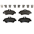 KIT-072924-1513 2-Wheel Set Rear Brake Disc and Pad Kit, Plain Surface 6 Lugs 297.94 mm Semi-metallic, Includes (1) Brake Pad Set and (2) Brake Disc