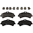 KIT-072924-1520 2-Wheel Set Rear Brake Disc and Pad Kit, Plain Surface 6 Lugs 303.28 mm Semi-metallic, Includes (2) Brake Disc and (1) Brake Pad Set