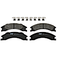 KIT-072924-1561 2-Wheel Set Rear Brake Disc and Pad Kit, Plain Surface 8 Lugs 344.93 mm Semi-metallic, Includes (2) Brake Disc and (1) Brake Pad Set