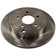 KIT-072924-1580 2-Wheel Set Rear Brake Disc and Pad Kit, Plain Surface 5 Lugs 302.01 mm Ceramic, Includes (1) Brake Pad Set and (2) Brake Disc