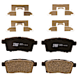 KIT-072924-1580 2-Wheel Set Rear Brake Disc and Pad Kit, Plain Surface 5 Lugs 302.01 mm Ceramic, Includes (1) Brake Pad Set and (2) Brake Disc