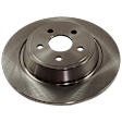 2018 Lincoln MKZ - 2-Wheel Set Rear Brake Disc and Pad Kit, Plain Surface, 5 Lugs, 314.96 mm, Ceramic, 3.0L 6Cyl, Includes (2) Disc and (1) Pad Set