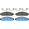 KIT-072924-1728 2-Wheel Set Front Brake Disc and Pad Kit, Cross-drilled and Slotted 5 Lugs 315 mm Ceramic, Includes (1) Brake Pad Set and (2) Brake Disc