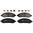 KIT-072924-1743 2-Wheel Set Front Brake Disc and Pad Kit, Plain Surface 5 Lugs 293.12 mm Ceramic, Includes (1) Brake Pad Set and (2) Brake Disc