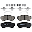 KIT-072924-1746 2-Wheel Set Front Brake Disc and Pad Kit, Plain Surface 5 Lugs 298.45 mm Ceramic, Includes (1) Brake Pad Set and (2) Brake Disc
